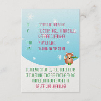 Fox in Mittens Einladung