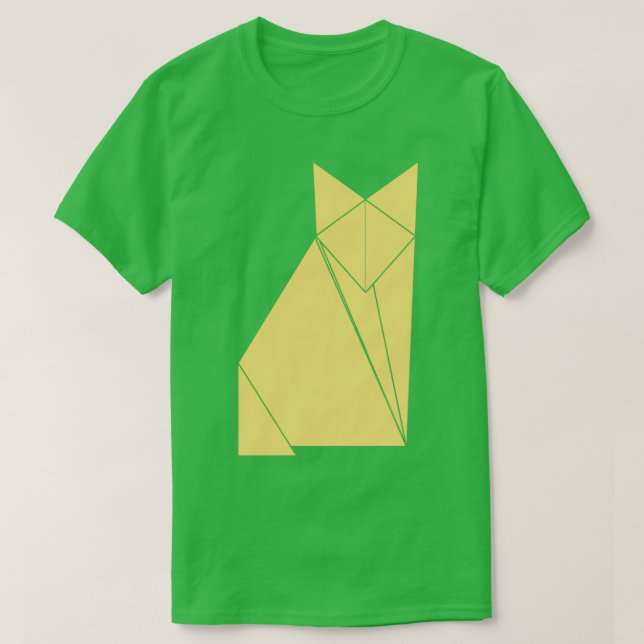 Fox in origami technique T-Shirt (Design vorne)
