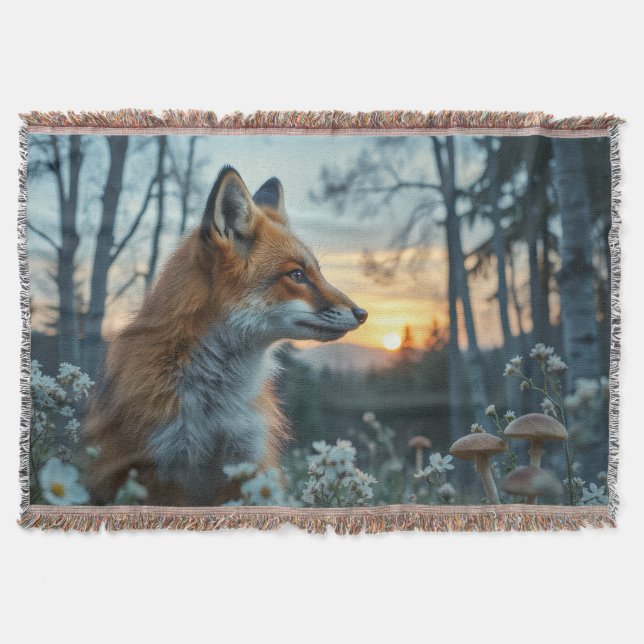 Fox in the flowers decke (Vorderseite)
