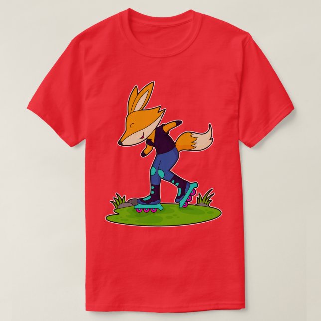 Fox Inline-Skaten-Roller-Skate T-Shirt (Design vorne)
