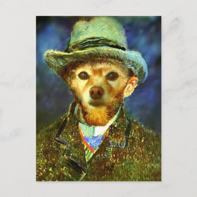 Fox Is Van Gogh Postkarte (Vorderseite)