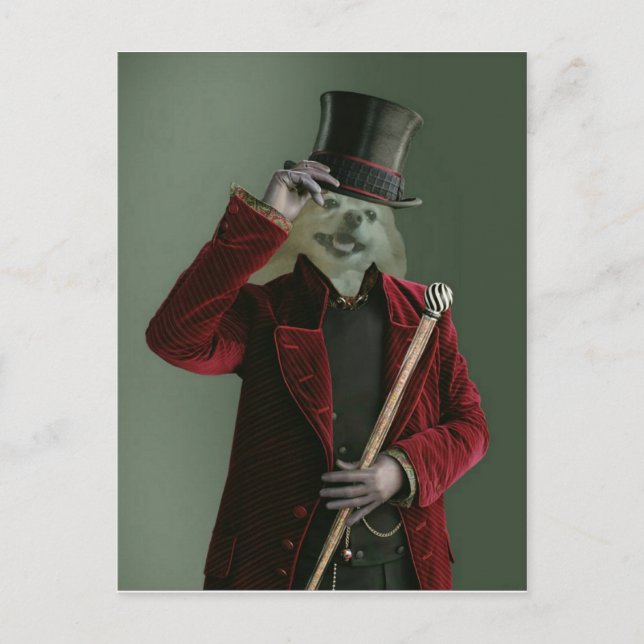 Fox ist der unsichtbare Mann Postkarte (Vorderseite)