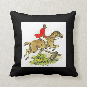 Fox-Jagd-Jäger-Pullover-Pferde-Auswahl-Farbe Kissen