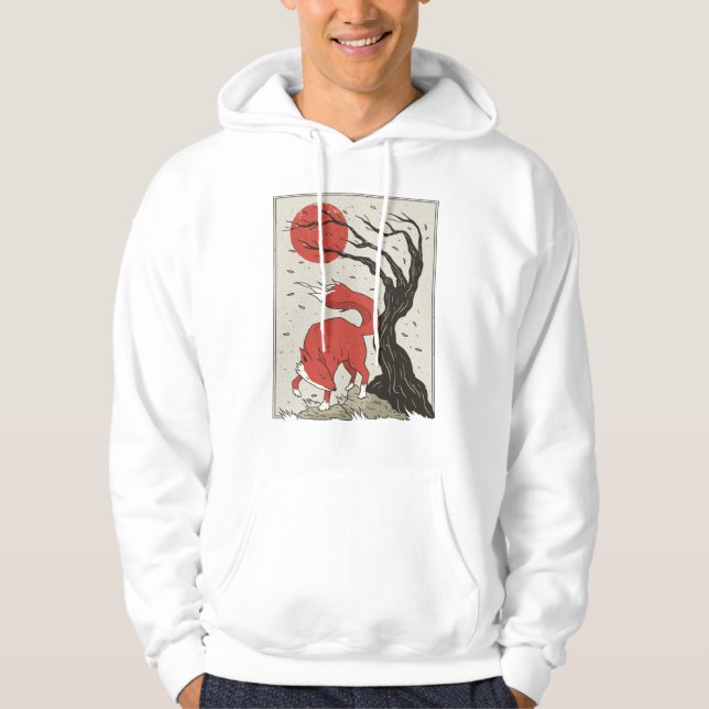 Fox Japanese Art Hoodie (Vorderseite)