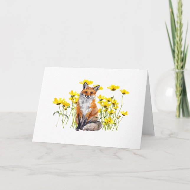 Fox-jeder Anlass Notecard Karte (Vorderseite)