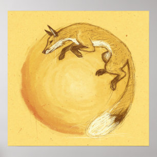 Fox Jump Poster