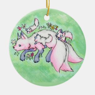 Fox Keramik Ornament