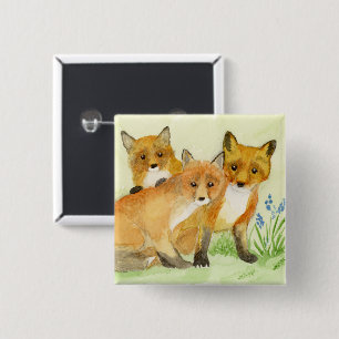 Fox Kits Button