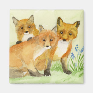 Fox Kits Magnet