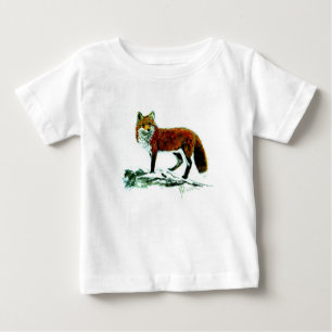 Fox-Kleinkind-lange Hülse Baby T-shirt