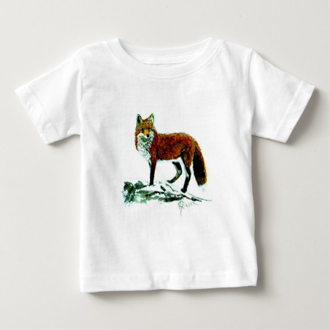 Fox Kleinkind Long Sleeve Baby T-shirt (Vorderseite)