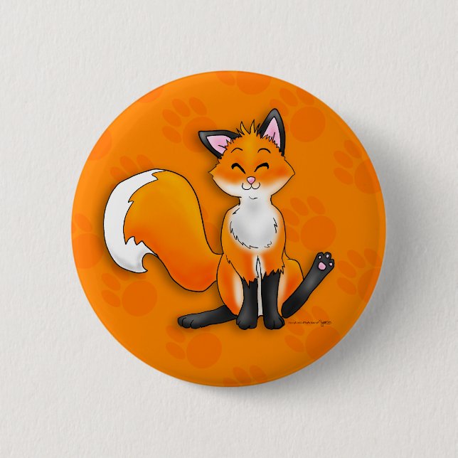 Fox-Knöpfe Button (Vorderseite)