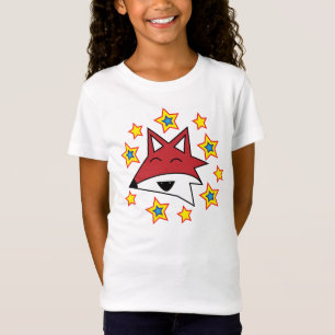 Fox-Kopf mit Sternen T-Shirt