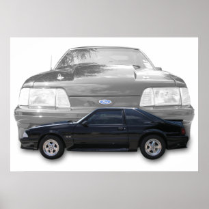 Fox-Körper-Mustang GT-Plakat Poster