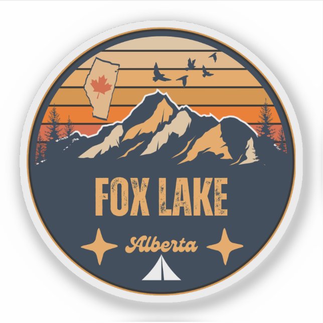 Fox Lake, Alberta Aufkleber (Vorderseite)