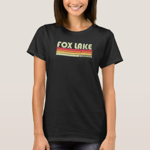 Fox Lake Wisconsin Angeln Camping Sommer T-Shirt