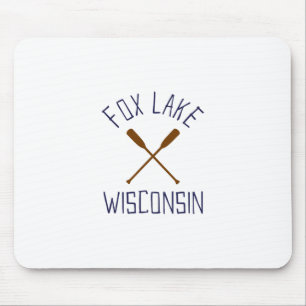 Fox Lake Wisconsin Outdoor-Vintage Mousepad