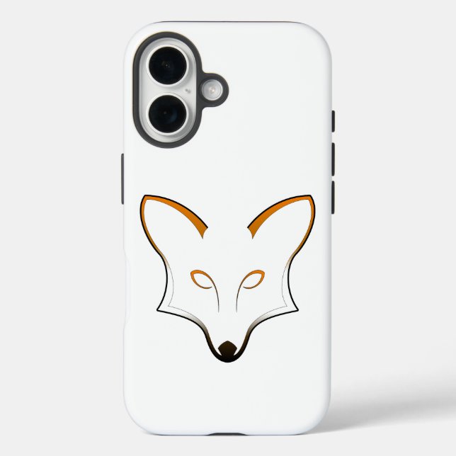 Fox Logo iPhone 16 Case (Rückseite)