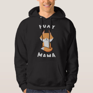 Fox Lover Foxy Mama Funny Sprichwort für Mama Nied Hoodie