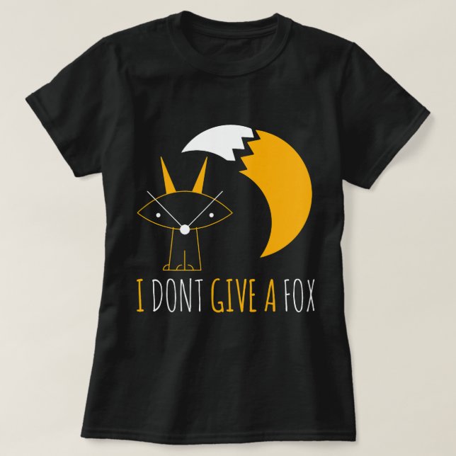 Fox Lover ich nicht geben einen Fox Abstrakten Sti T-Shirt (Design vorne)