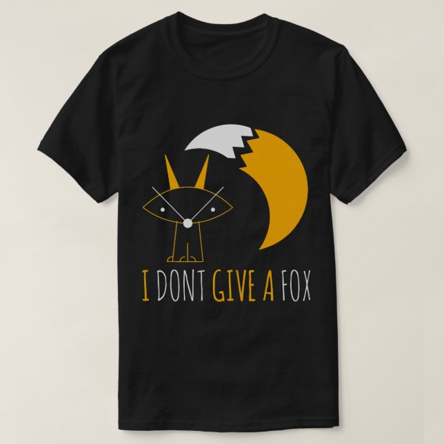 Fox Lover ich nicht geben einen Fox Abstrakten Sti T-Shirt (Design vorne)