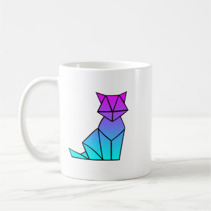 Fox Lover Origami Vaporwave ästhetische Retro Lieb Kaffeetasse
