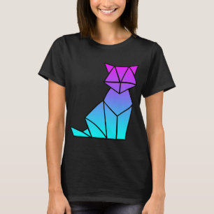 Fox Lover Origami Vaporwave ästhetische Retro Lieb T-Shirt