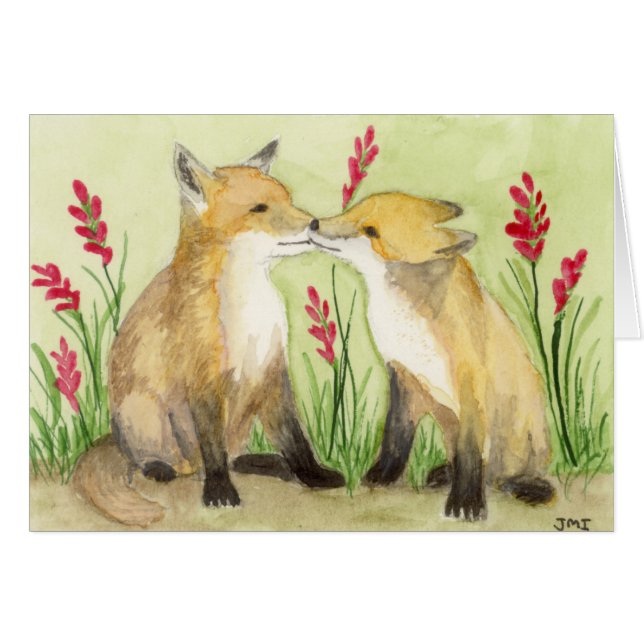 Fox Lovers Jahrestag (Vorderseite (Horizontal))