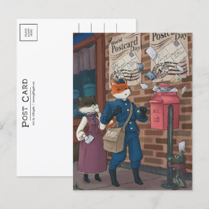 Fox Mail (Weltpostkartentag 2024) Postkarte
