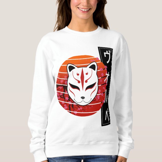 fox mask design sweatshirt (Vorderseite)
