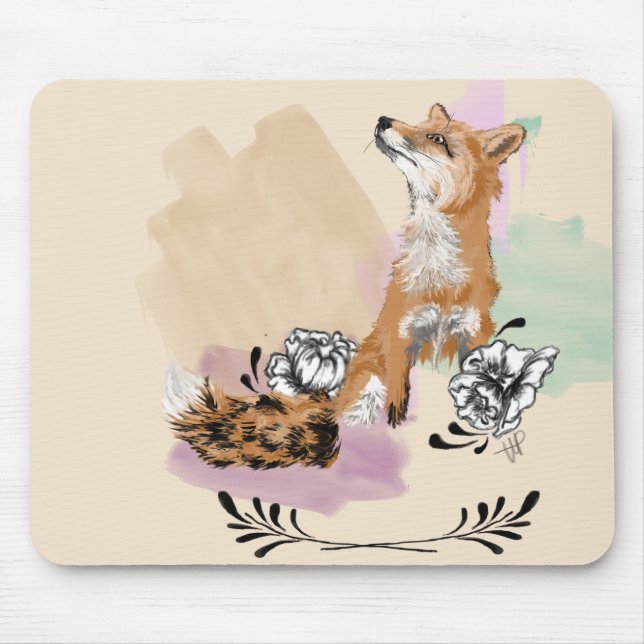 Fox-Mausunterlage Mousepad (Vorne)