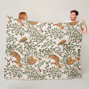 Fox Meadow 60x80 Fleece Blanket