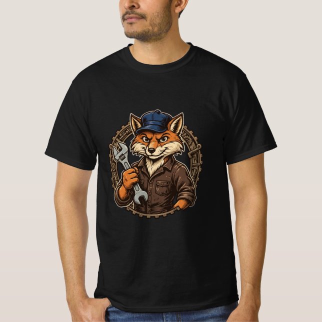 Fox Mechanic - Clever Garage Wrench Cap Tee (Vorderseite)
