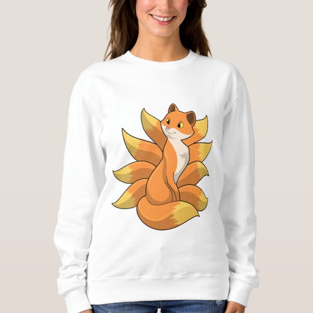 Fox mit 9 Fox-Schwänzen Sweatshirt (Vorderseite)