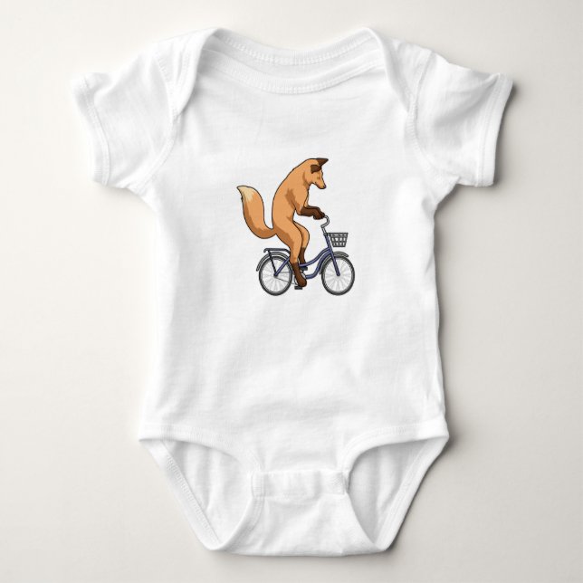 Fox mit Bicycle Baby Strampler (Vorderseite)