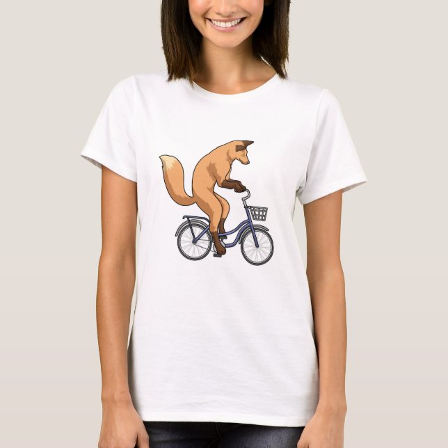 Fox mit Bicycle T-Shirt (Vorderseite)