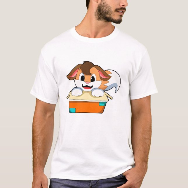 Fox mit Box T-Shirt (Vorderseite)
