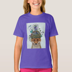 Fox mit Butterfly Bell Jar T-Shirt