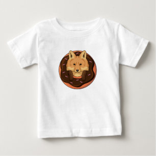 Fox mit Donut Baby T-shirt