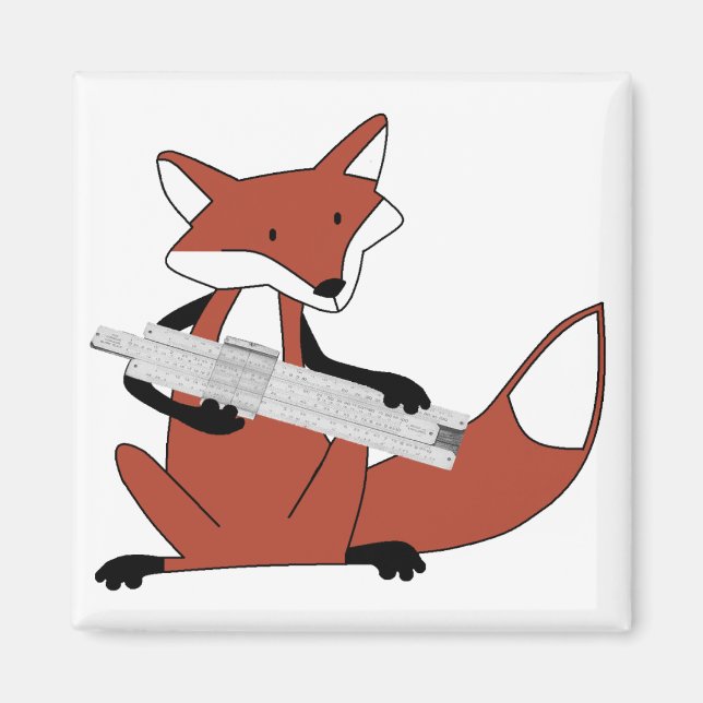 Fox mit einer Slide-Regel Magnet (Vorne)