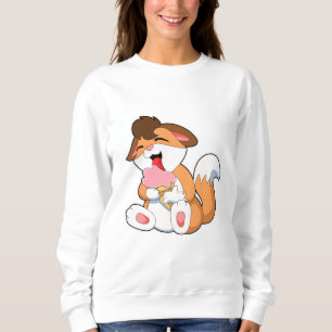 Fox mit Erdbeereis Sweatshirt