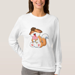 Fox mit Erdbeereis T-Shirt
