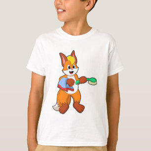 Fox mit Handtuch und Brush T-Shirt
