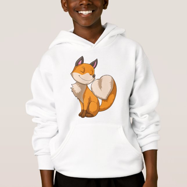 Fox mit Herz Hoodie (Vorderseite)