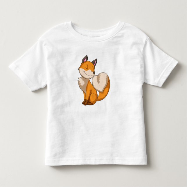Fox mit Herz Kleinkind T-shirt (Vorderseite)