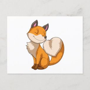 Fox mit Herz Postkarte