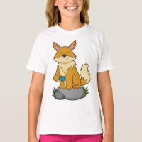 Fox mit Kaffeetasse