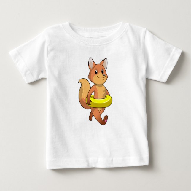 Fox mit Lifebuoy Baby T-shirt (Vorderseite)