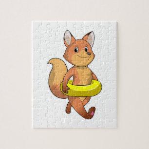 Fox mit Lifebuoy Puzzle