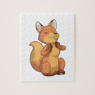 Fox mit Lollipop Puzzle